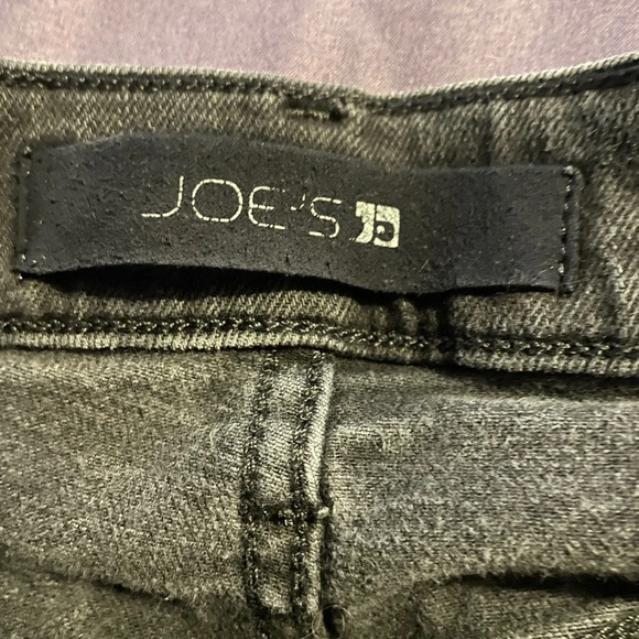 Joes Jeans Vintage Black Raw Hem Straight Leg Denim Jeans 38 Basic Comfy Casual - Picture 5 of 10